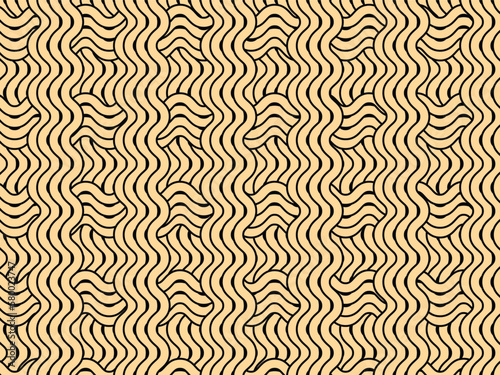 Abstract curve lines shape background vector. Instant noodles concept