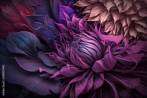 The background image in maroon  burgundy red colors. Generative illustration for banner design