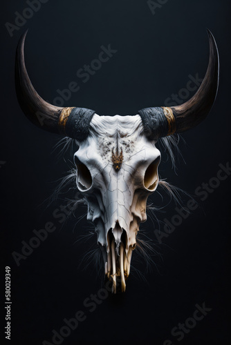 The Mystic Symbolism of the Cow Skull AI-Generated 
