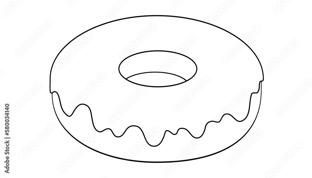 Clipart Style Donut Clipart Style Donut
