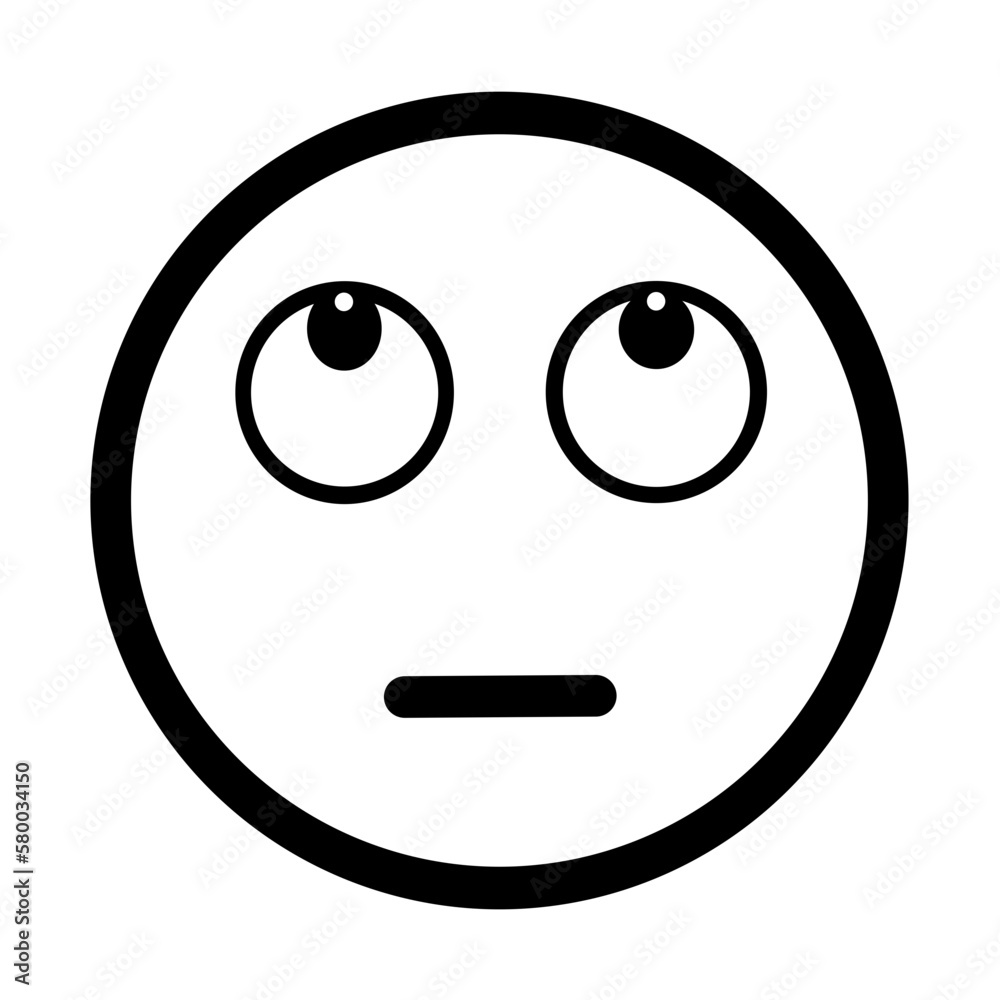 Fototapeta premium Eye Rolling Emoji