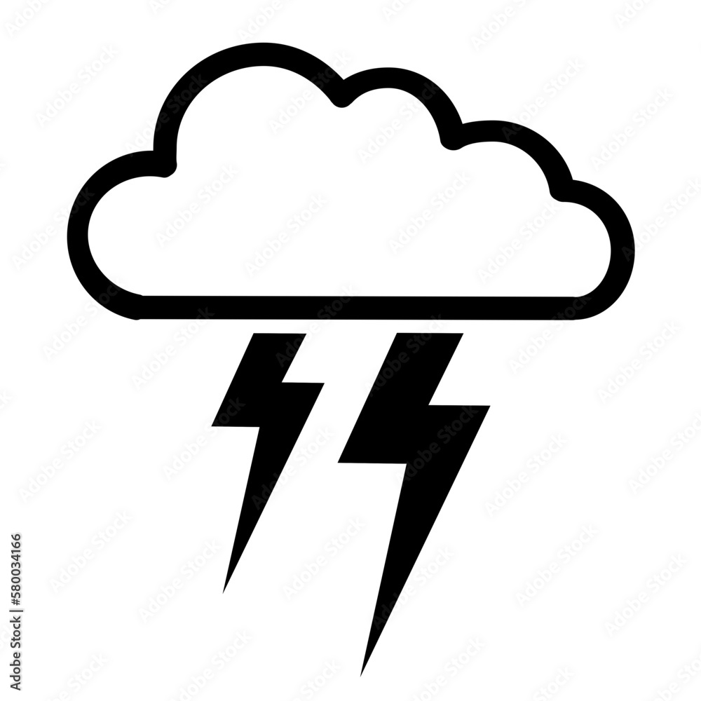 Lightening Cloud Clipart Style Lightening Cloud Clipart Style