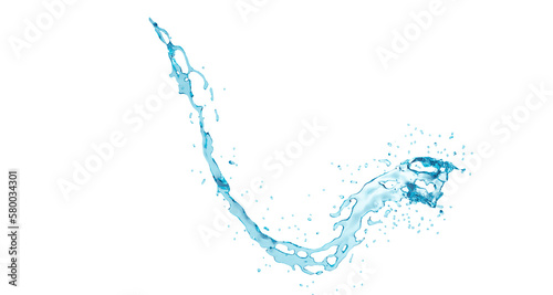 Easy-to-use water splash element PNG format, spiral water splash element for cosmetics and drinks