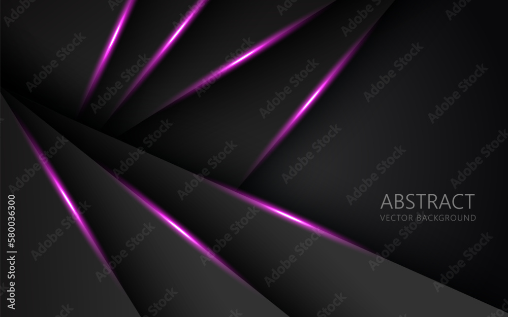 Obraz premium abstract light orange black space frame layout design tech triangle concept gray texture background. eps10 vector