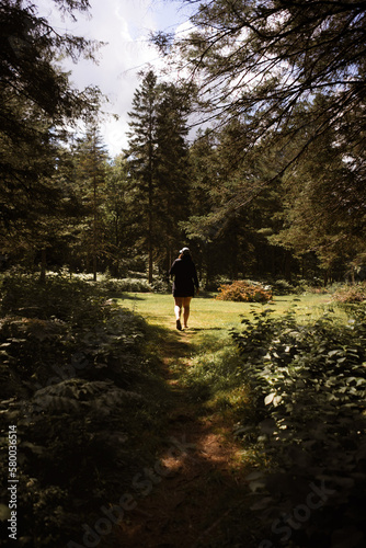 hiker in the mountains