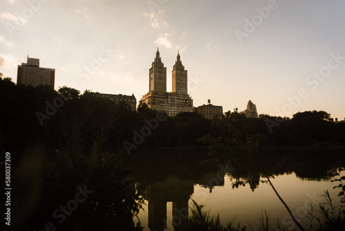 castle at sunset