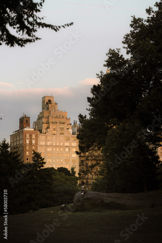 castle at sunset