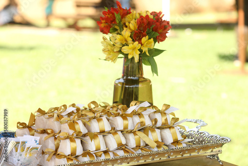 Decorated environments for weddings and parties celebrations