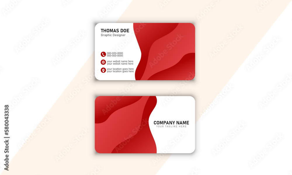 Creative modern business card vectors design template uncommon illustration graphic element Best Corporate services. - obrazy, fototapety, plakaty 