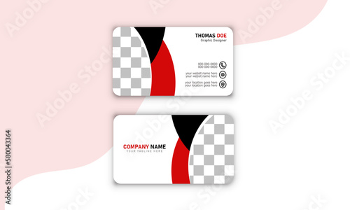 Modern visiting card High quality vector image and graphic elements definitely printable.