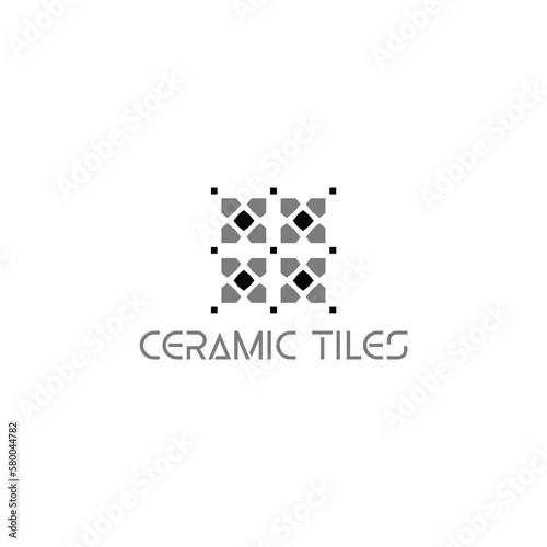 ceramic tile company Logo Design Vector Illustration
