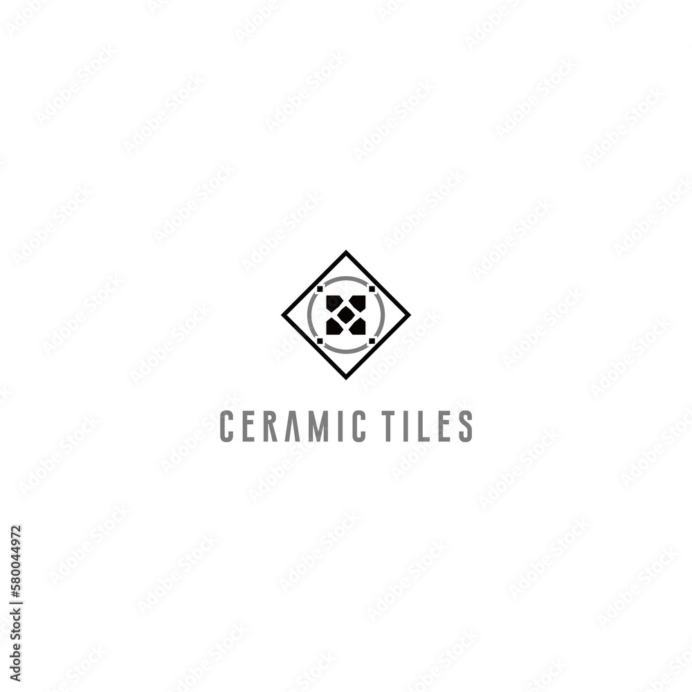 Fototapeta premium ceramic tile company Logo Design Vector Illustration
