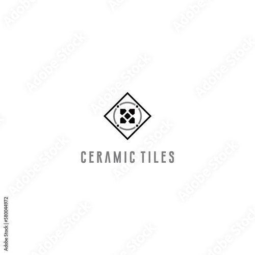 ceramic tile company Logo Design Vector Illustration