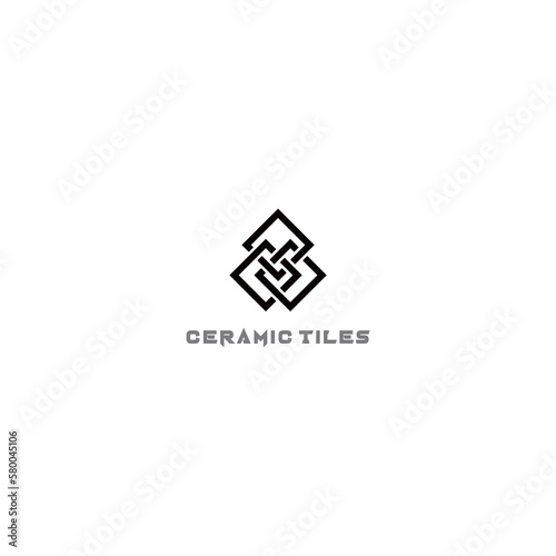 ceramic tile company Logo Design Vector Illustration