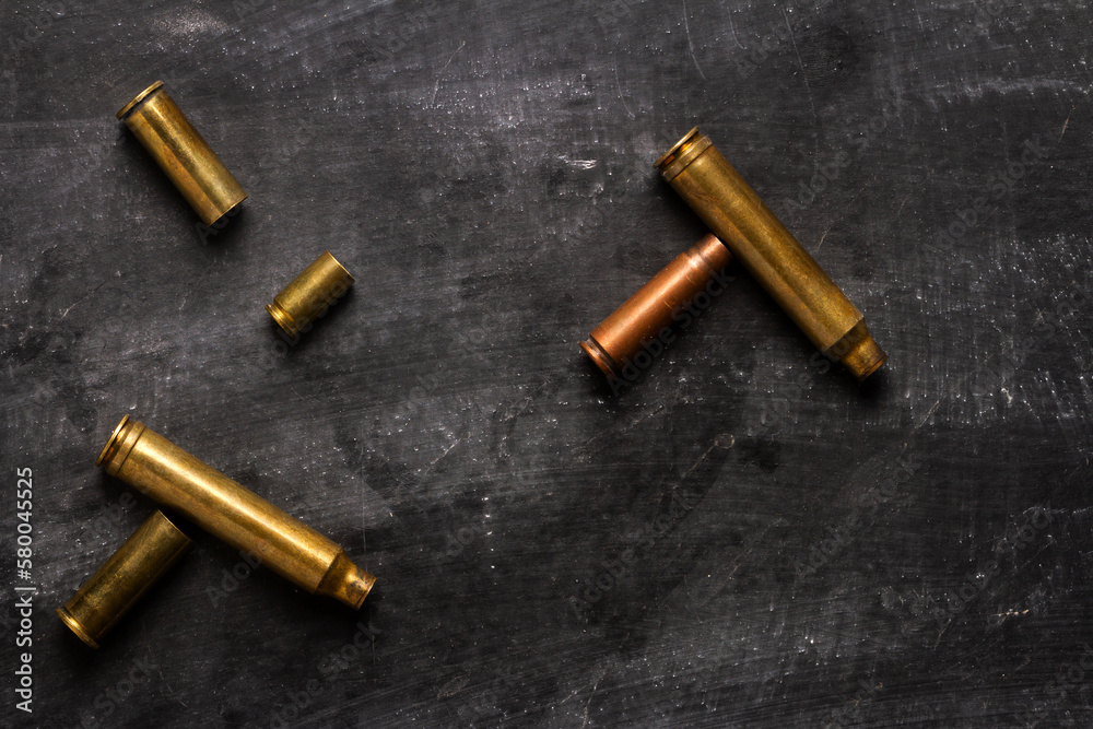 Empty bullet cartridges