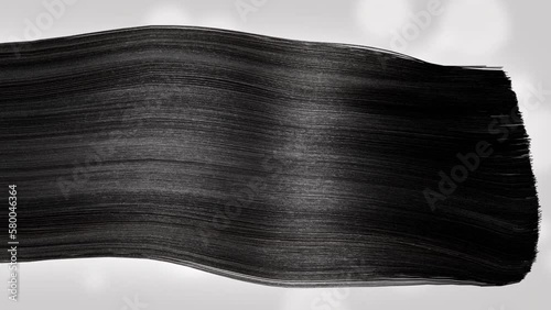3D Animation Serum Repair Damaged Hair Before and After Treatment, Hair Keratin Strengthening and Repair.