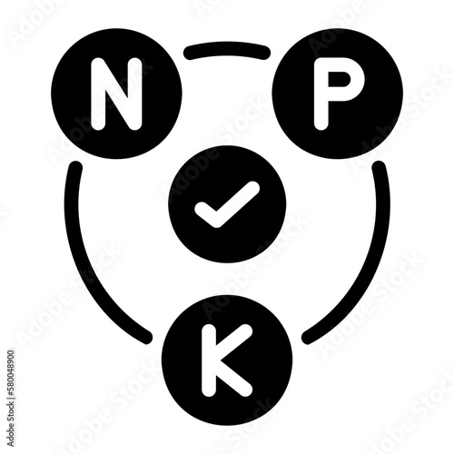 NPK glyph icon photo