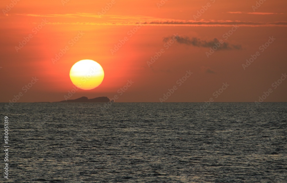 Sonnenuntergang auf Galapagosisland