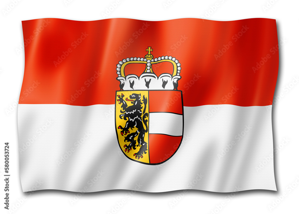 Obraz premium Salzburg Land flag, Austria