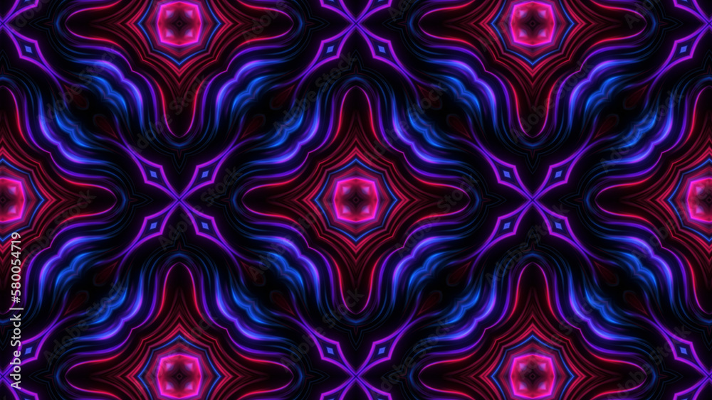 Obraz premium Fractal swirl stripped background. Kaleidoscope