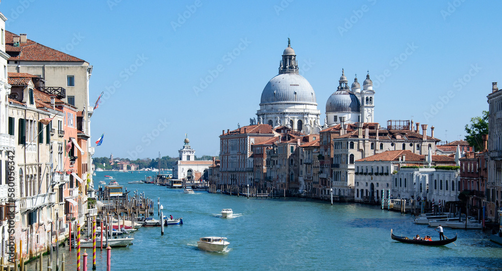 View of the grand canal in Venice, Italy