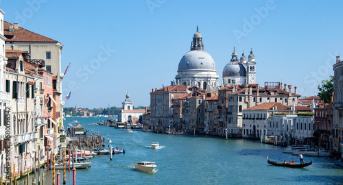 View of the grand canal in Venice, Italy