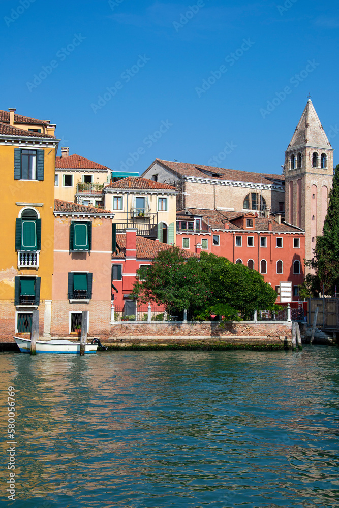 Venetian canal and San Vidal church
