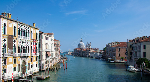 Panoramic view of the grand canal in Venice from the Academy Bridge © Joffrey