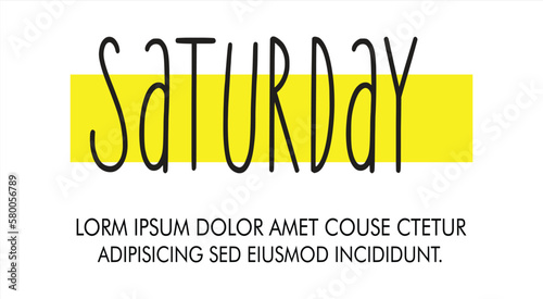 Saturday in PNG and Saturday design banner flyer template Saturday and service logo design	