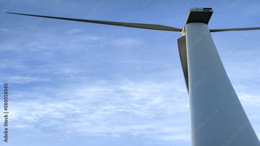 video of an aerogenerator with the blades rotating video of an aerogenerator with the blades rotating