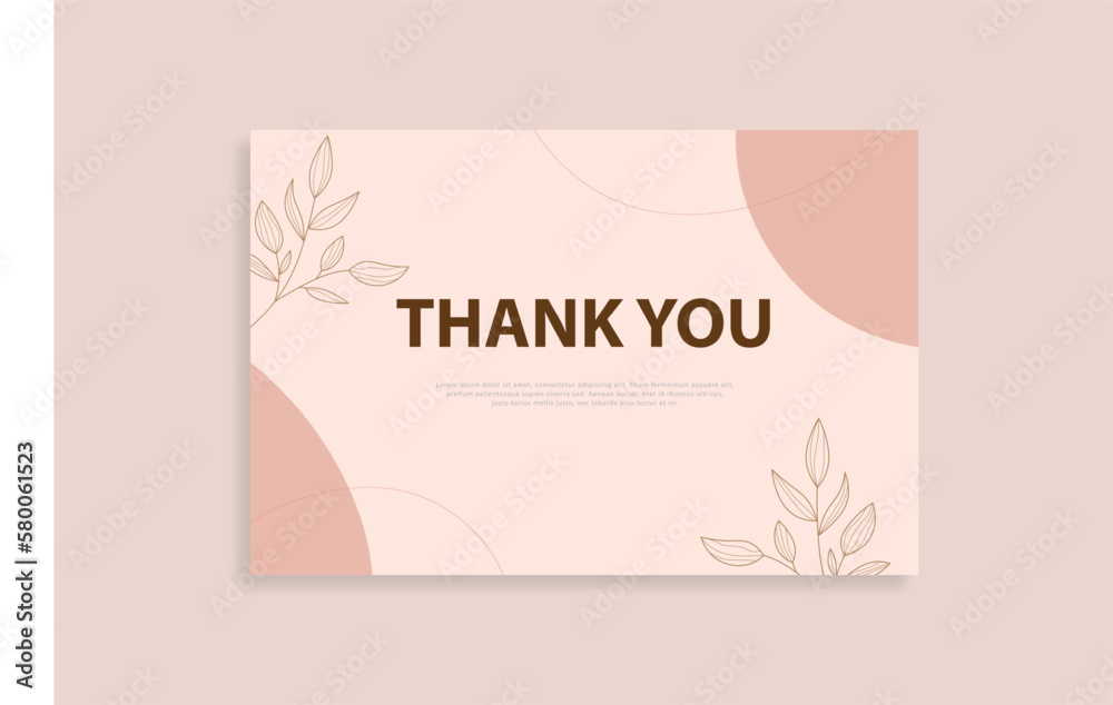 thank you card template design thank you card template design