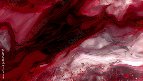 marble background with red black and gold, Generative AI