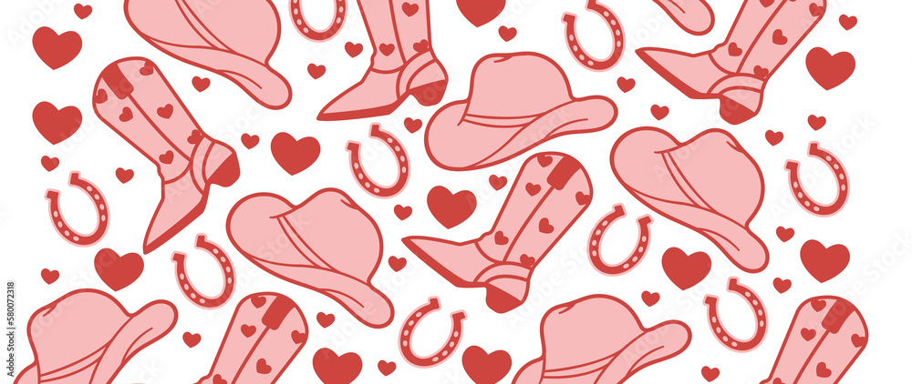 Love Western 16oz Glass Can Wrap SVG 16oz PNG DXF Cup Love Valentine's ...