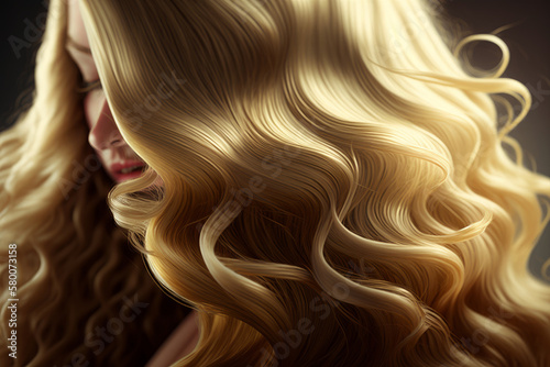 Beautiful Long Curly Hair background