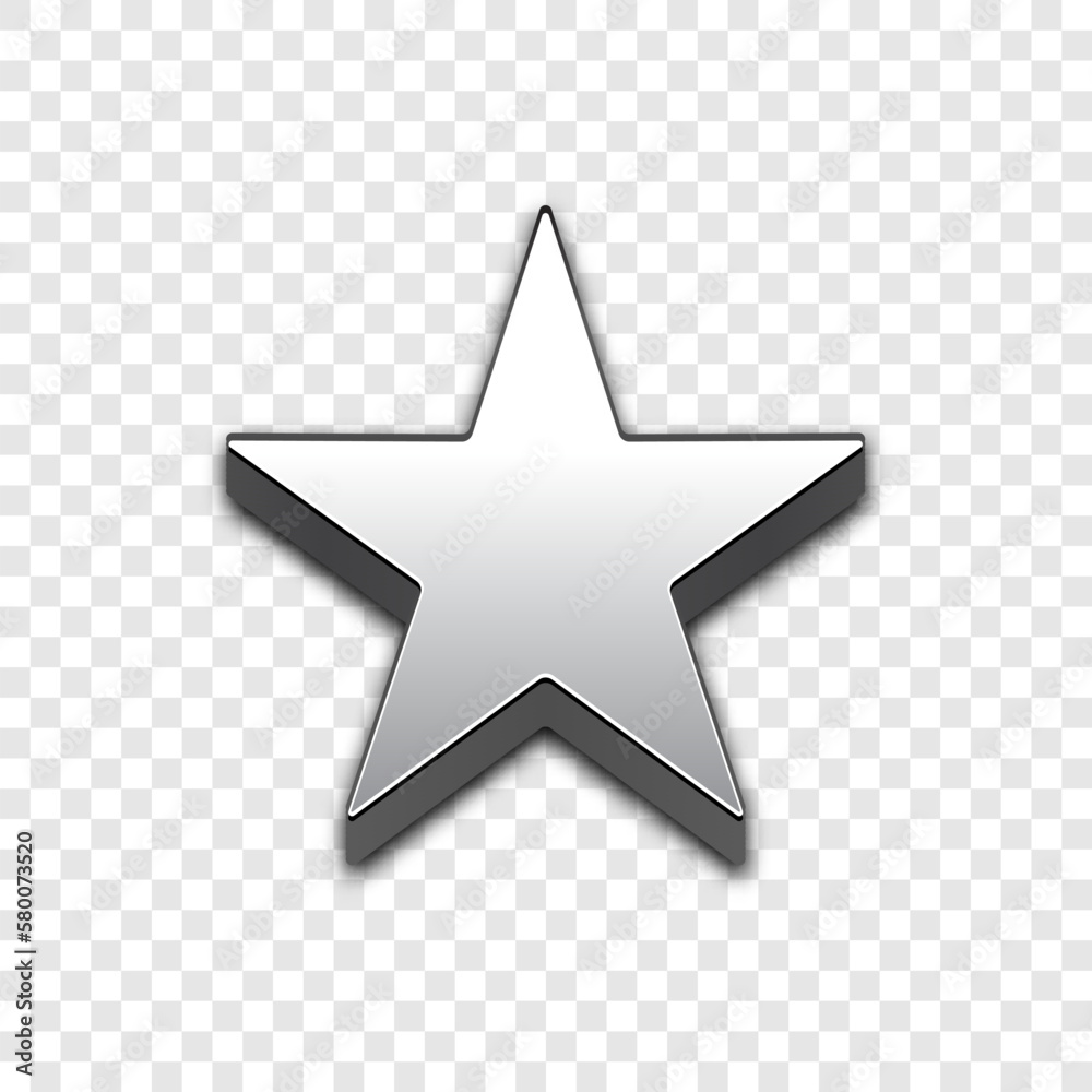 Star isolated 3d web vector icon. Star isolated 3d web vector icon.