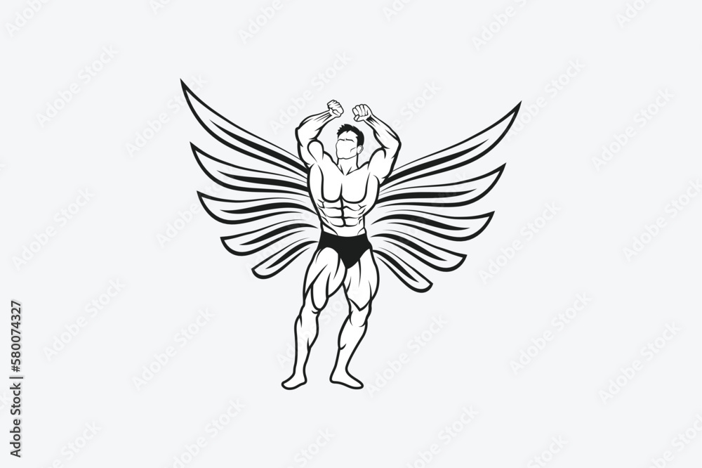 Obraz premium Symbol for gym and fitness.