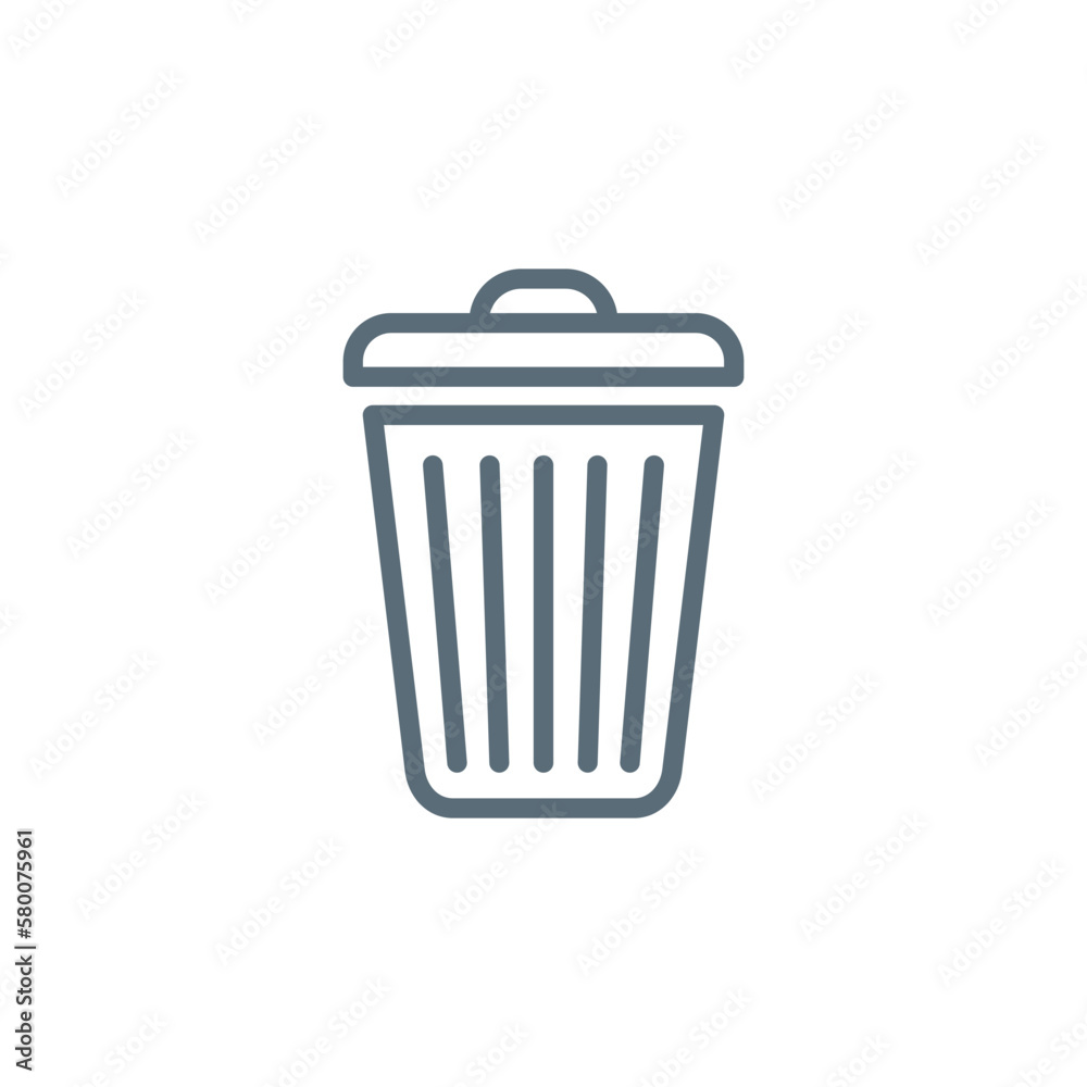 Trash Bin Icon Vector Template Trash Bin Icon Vector Template