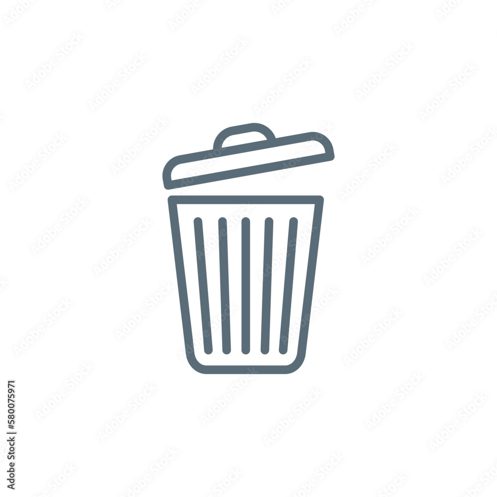 Trash Bin Icon Vector Template Trash Bin Icon Vector Template