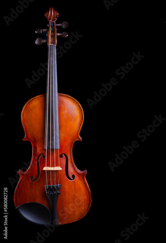 Violin Classic View in Color with black background