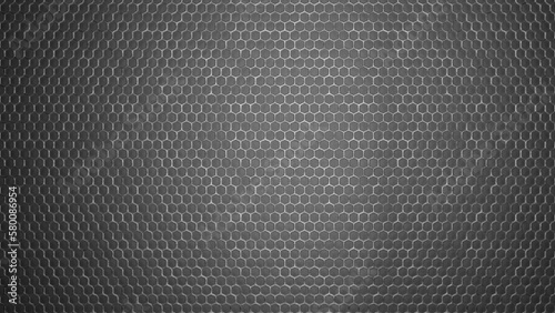 Futuristic and technological hexagonal background. 3d rendering