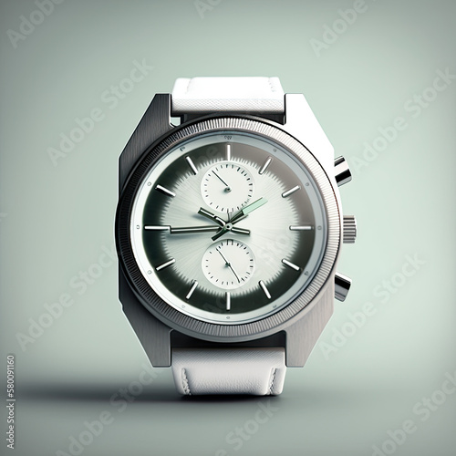 A Modern Watch with a Bold Front View Design Created Using Generative Ai