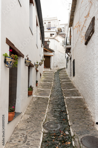 Village of Pampaneira in Andalusia, Spain