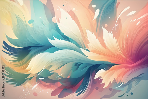 Enhance Your Design with Pastel Colored Abstract Background Created Using Generative Ai