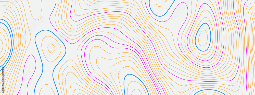 Abstract colorful topographic geometric contour map lines background. Topographic map and landscape terrain texture grid. Abstract colorful topographic geometric contour map lines background. Topographic map and landscape terrain texture grid.