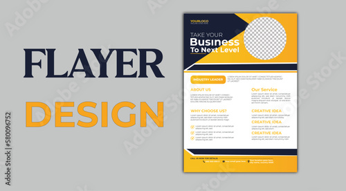 Corporate business flyer template design set with blue, orange, red and yellow color. marketing, business proposal, promotion, advertise, publication, cover page. new digital marketing flyer 
set Corp