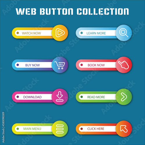 cta web button collection	