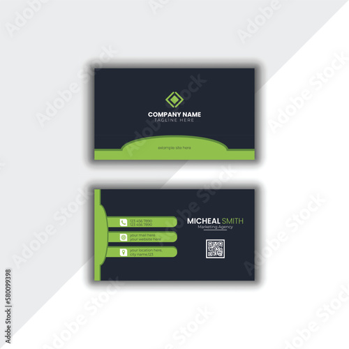Creative and modern business card,Vector template