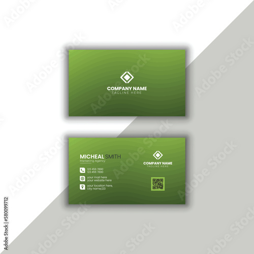 Creative and modern business card,Vector template