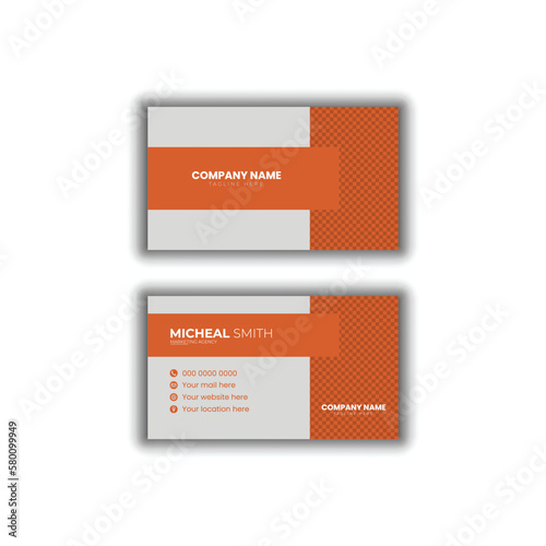Creative and modern business card, Vector template