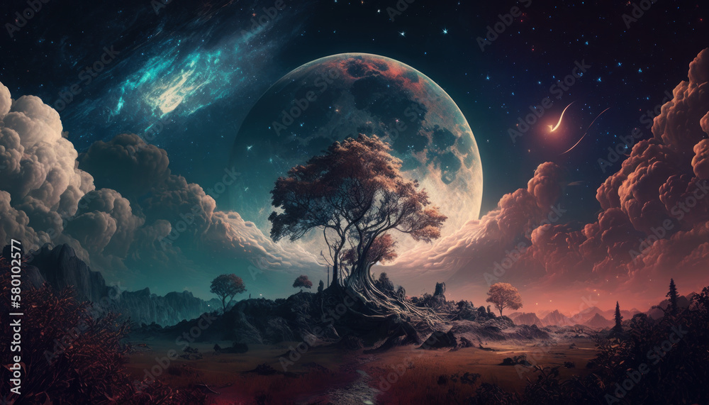 Baum in der Galaxie Baum in der Galaxie